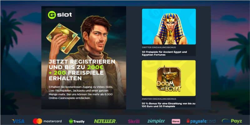 Gslot Casino Bonus