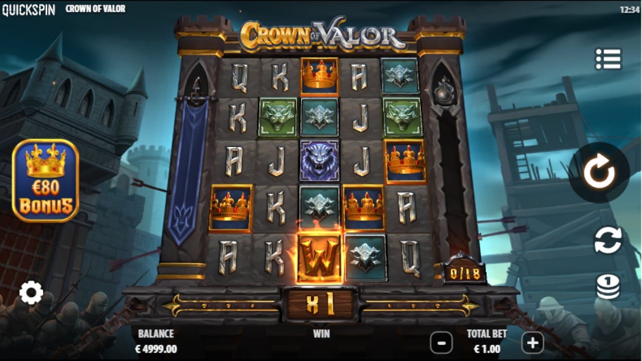 Betsson neue Slots Crown of Valor Quickspin