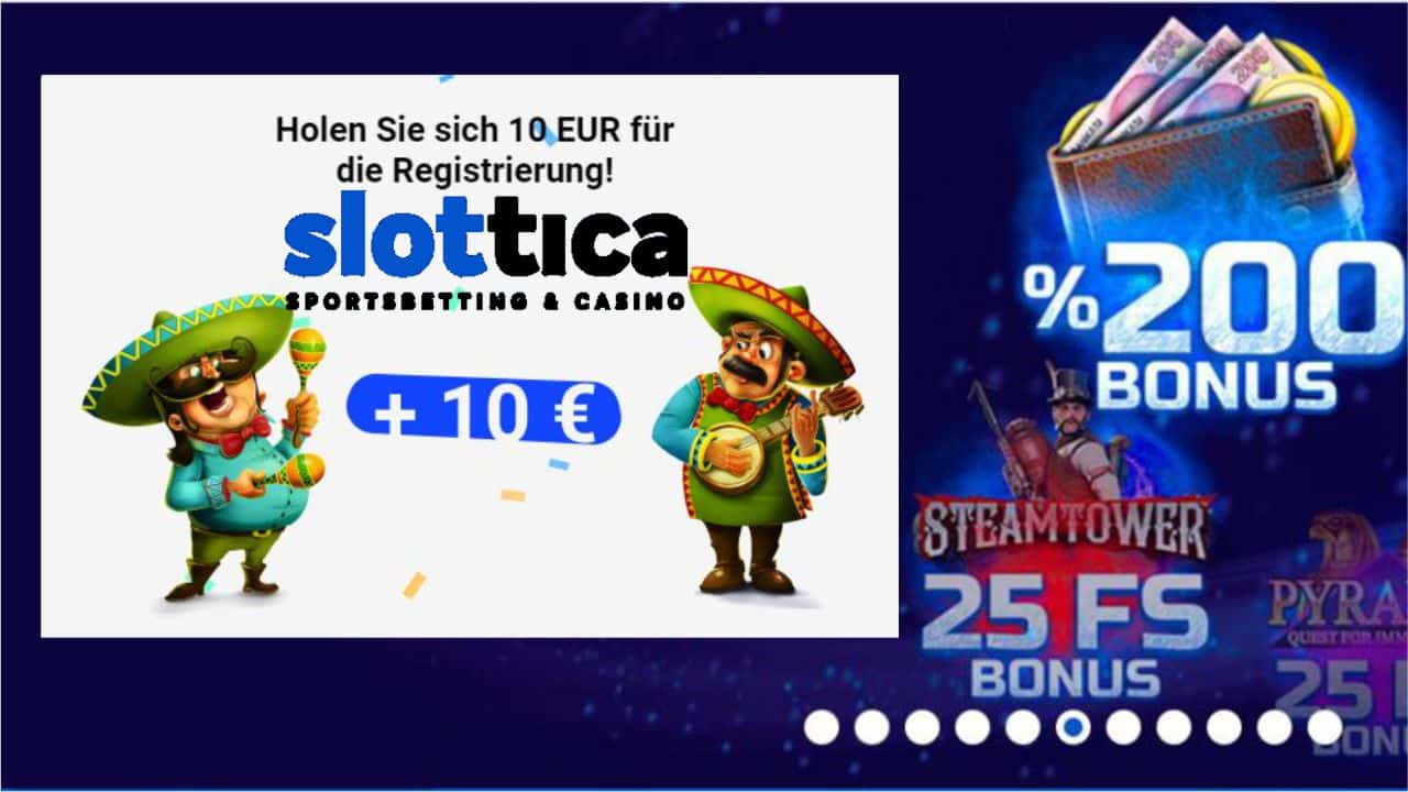 Slottica Casino Bonus gratis