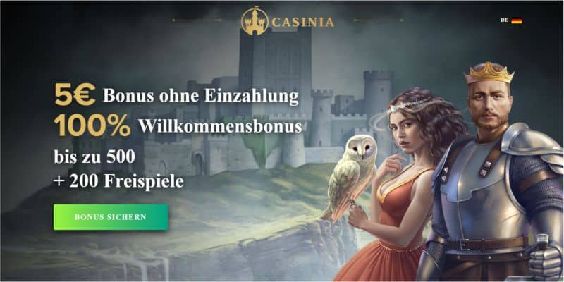 Casinia Casino Bonus neu