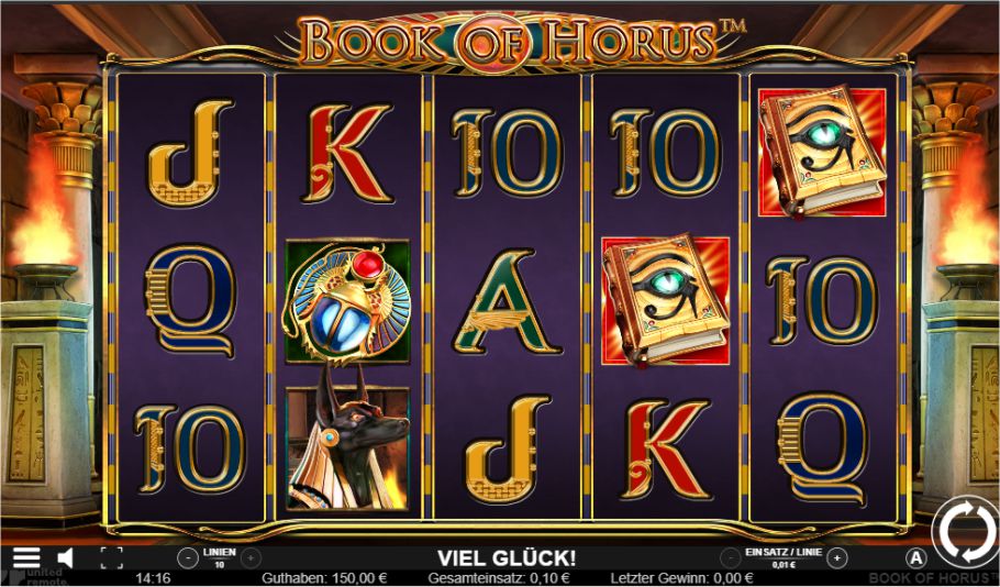 Book of Horus Slot Gewinn