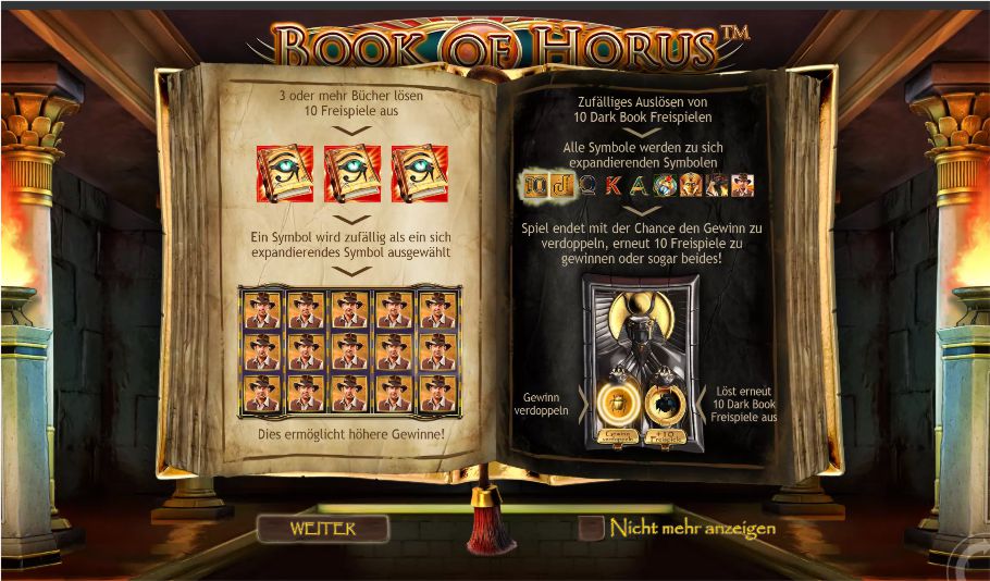 Book of Horus Slot Symbole