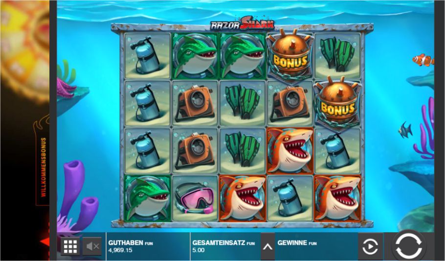 Razor Shark Slot Symbole