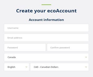 ecoAccount anmelden