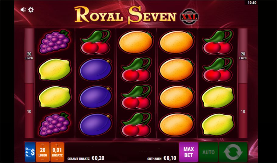 Royal Seven XXL Slot Gewinn