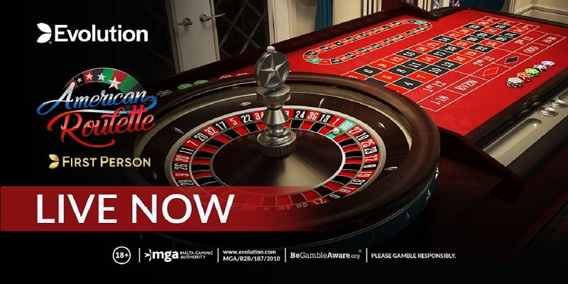 Evolution Releases First Person American Roulette at the Online Casinos