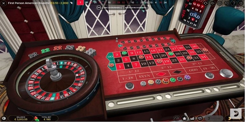 Evolution's First Person American Roulette 1