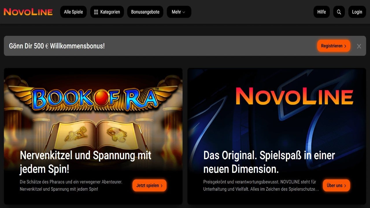 Novoline.de mit absoluten Bestseller Slot-Spielen