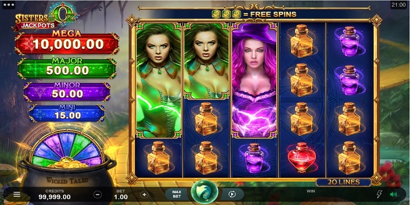 Sisters of Oz Jackpot Slot