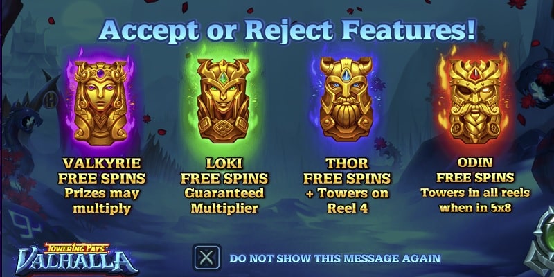 Towering Pays Valhalla Features