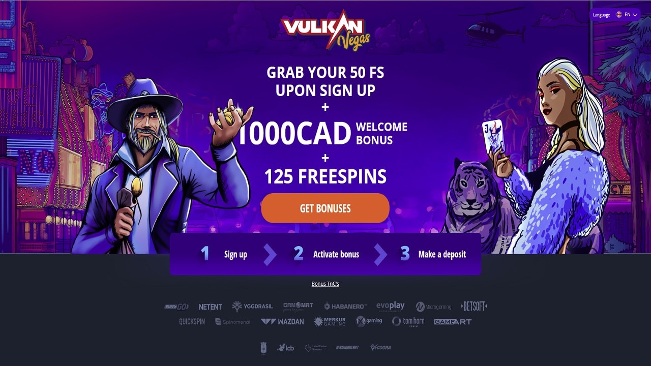 Vulkanvegas casino 100% bonus up to 500 EUR   WFCasino