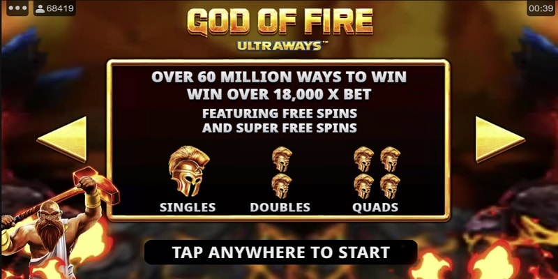 God of Fire 60 Million Ways