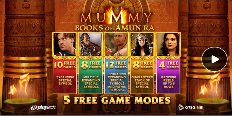 The Mummy Books of Amun Ra Spielautomat