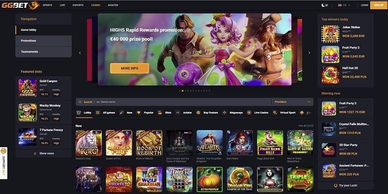 GG.Bet Online Casino Review