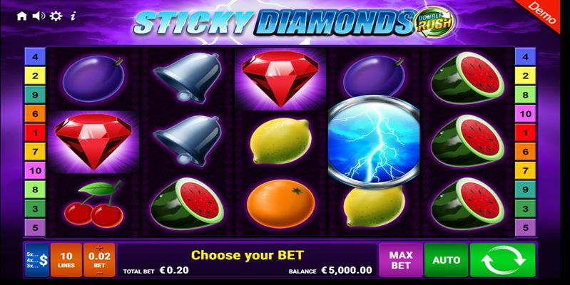 Sticky Diamonds Double Rush Spielautomat