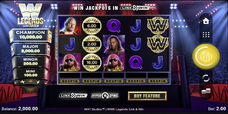 WWE Legends Link and Win Reels