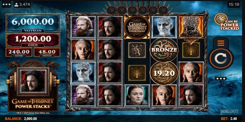 Game of Thrones Power Stacks Spielautomat