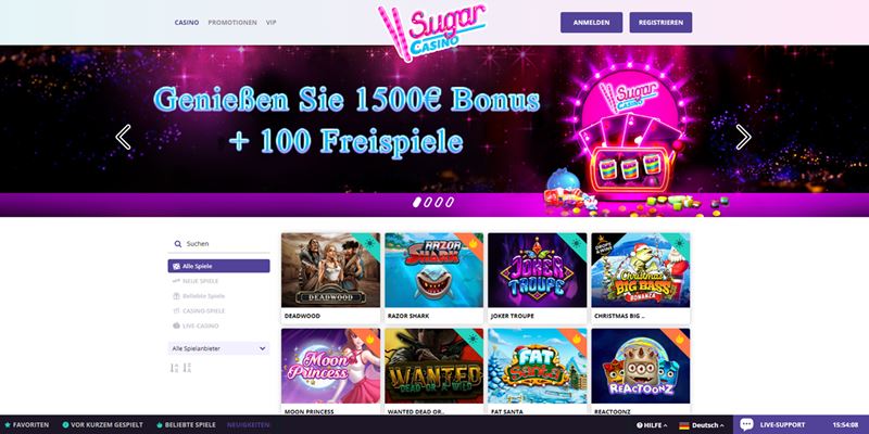 Sugar Casino Test