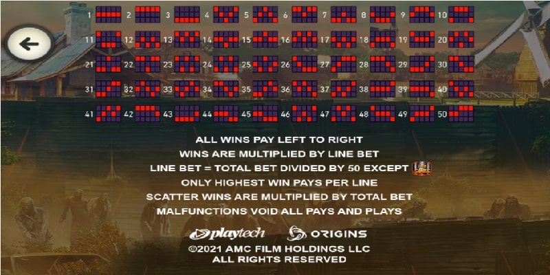 The slot pay lines