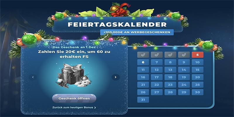 Wazamba Casino Feiertagskalender