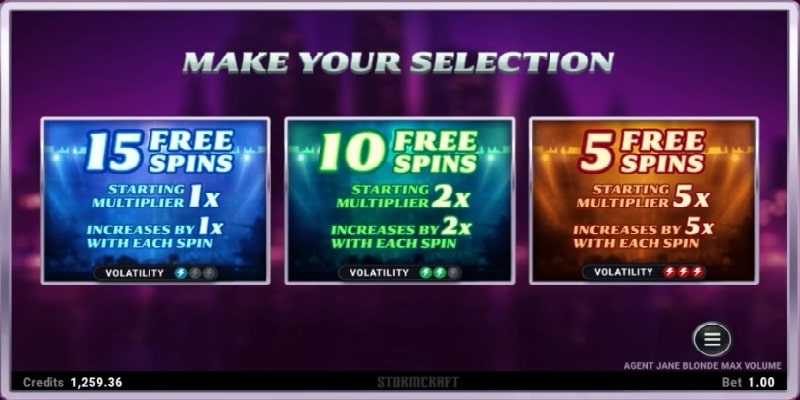 Agent Jane Max Volume free spins