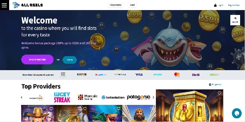 AllReels Online Casino Test