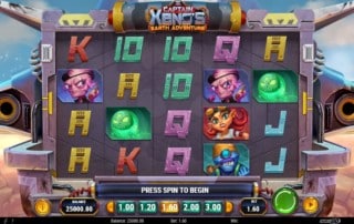 Captain Xenos Earth Adventure Spielautomat