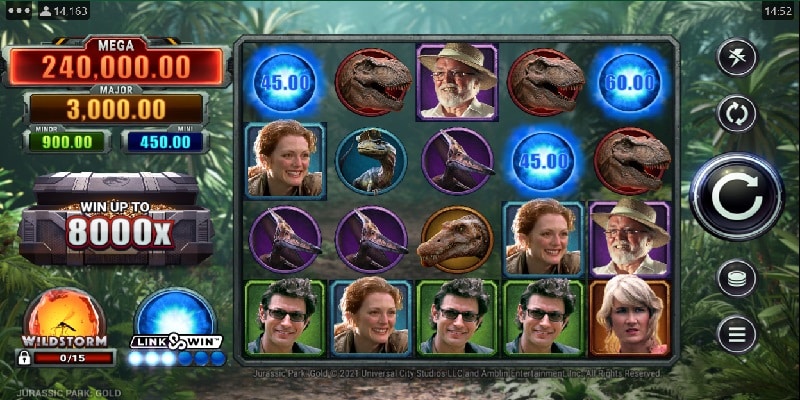 Jurassic Park Gold (Microgaming Stormcraft Studios) Double & Triple