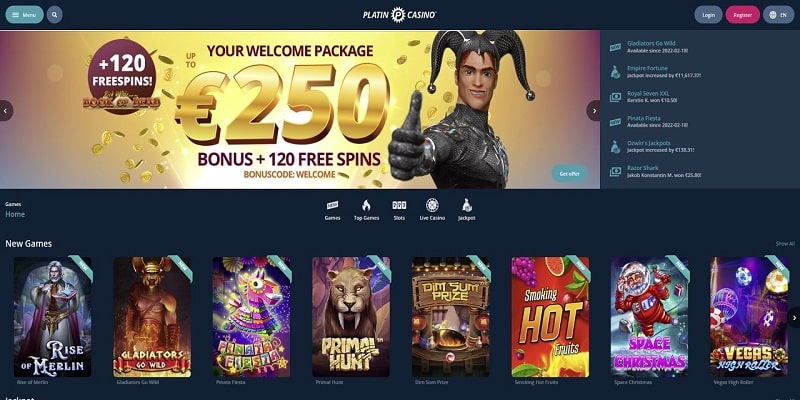 Platin Online Casino Test