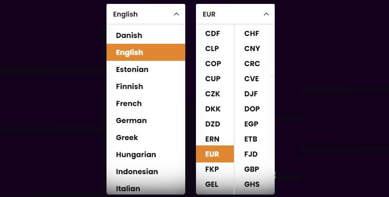 Pragmatic Casino Languages + Currencies