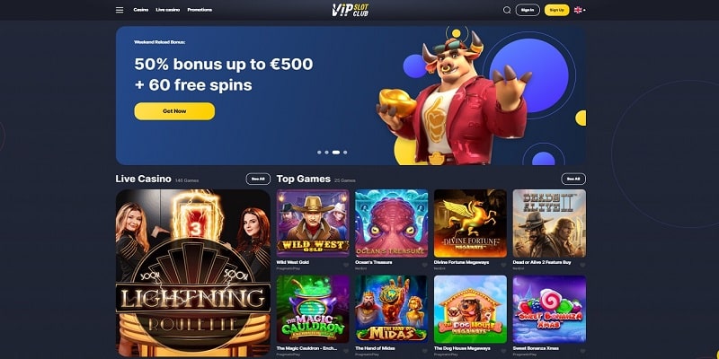 VIP Slot Club Online Casino Review