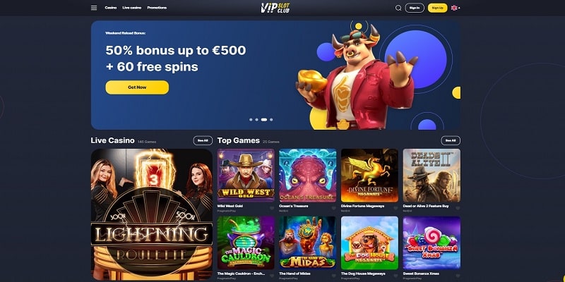 VIP Slot Club Online Casino Review