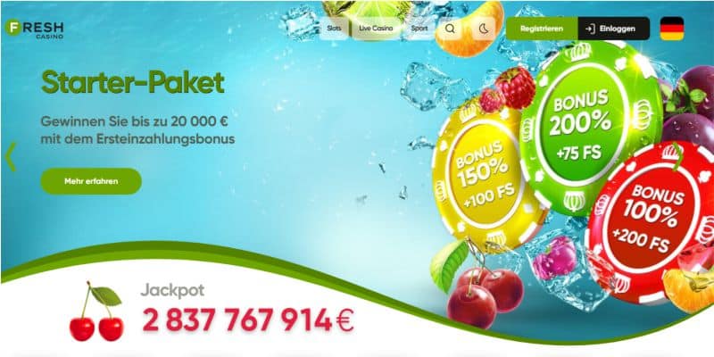 Fresh Casino Bonus