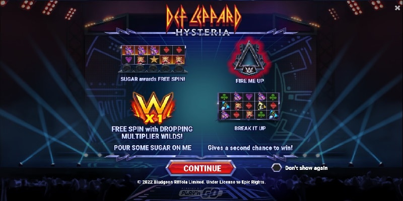 Def Leppard Hysteria (Play’n GO) Double & Triple
