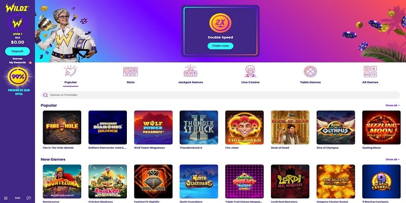 Our Wildz Casino Review