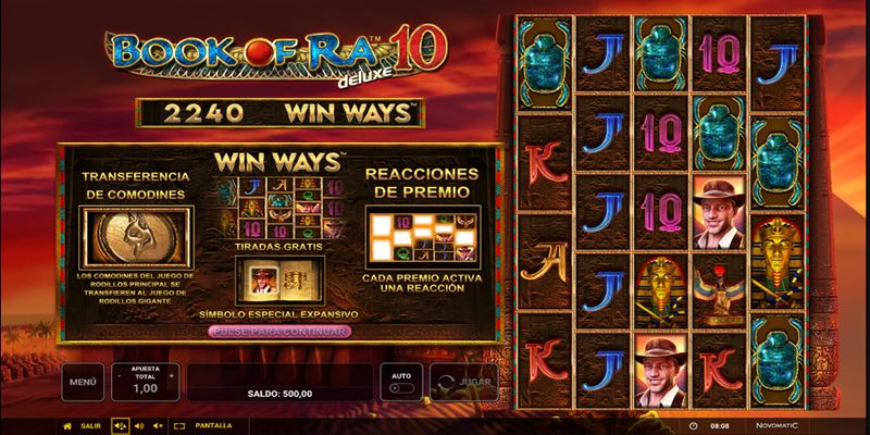 Book of Ra Deluxe 10 Win Ways Spielautomat