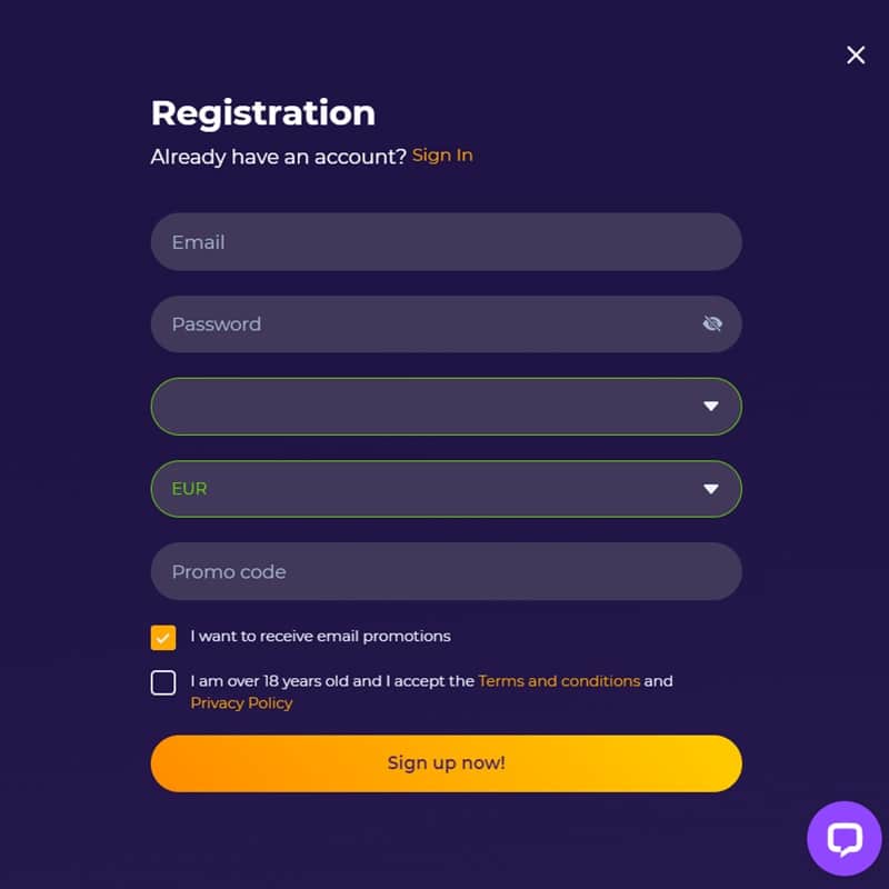 iWild Casino Sign Up