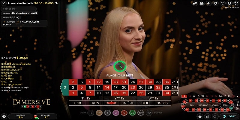 Immersive Roulette