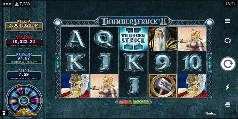 Thunderstruck II Mega Moolah (Microgaming/Games Global)