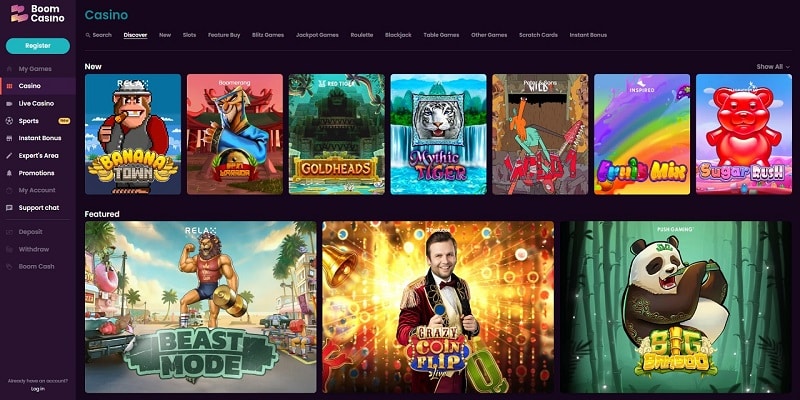 Boom Casino Online Review