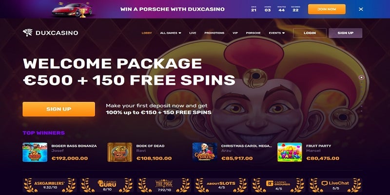 Dux Online Casino Review