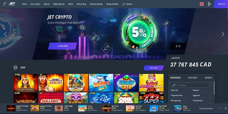 Jet Online Casino Review