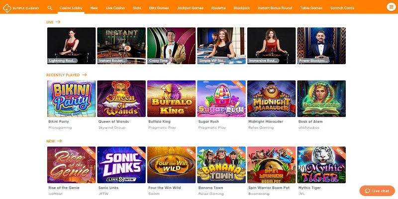 Simple Casino Online Review