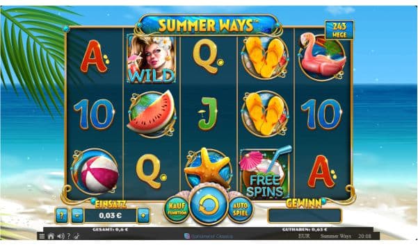 Summer Ways Slot Gewinn