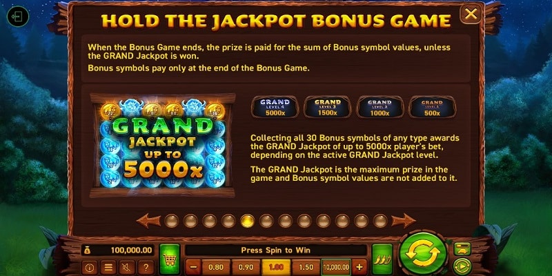 Hold the Jackpot Bonus Game