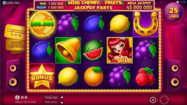 Miss Cherry Fruits Jackpot Party Spielautomat