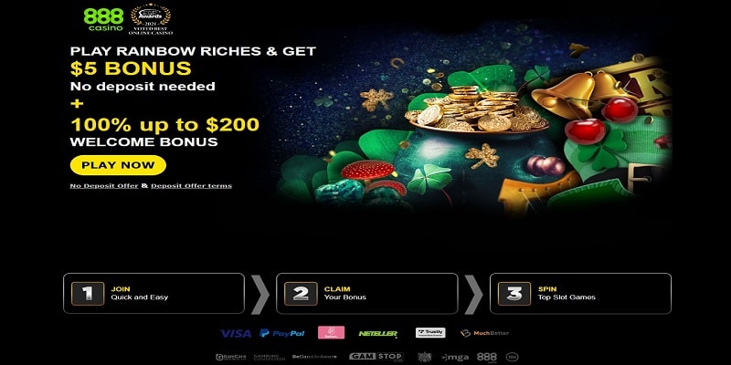 The 888 Casino no Deposit Bonus