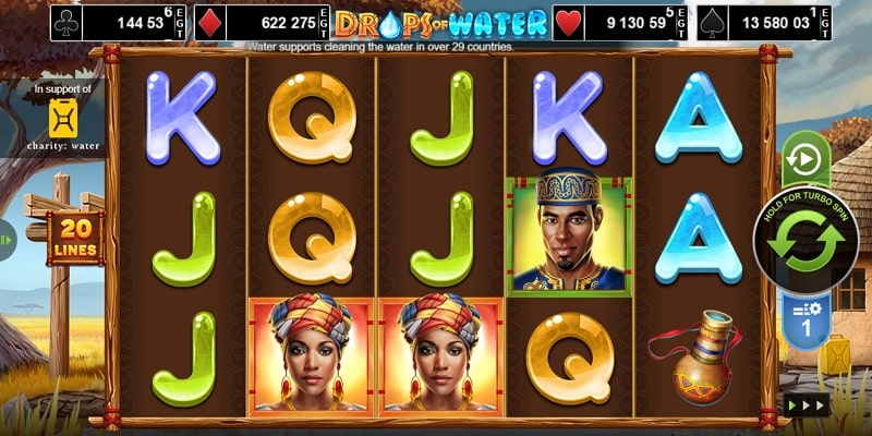 Drops of Water Charity Video Slot
