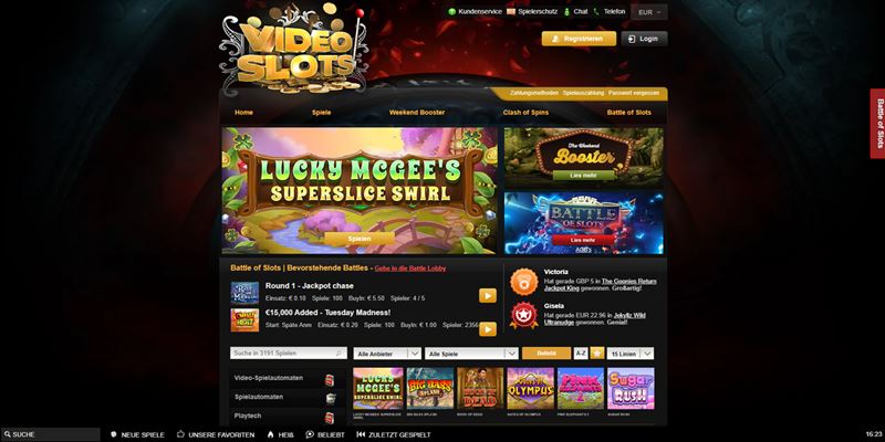 VideoSlots Casino Test