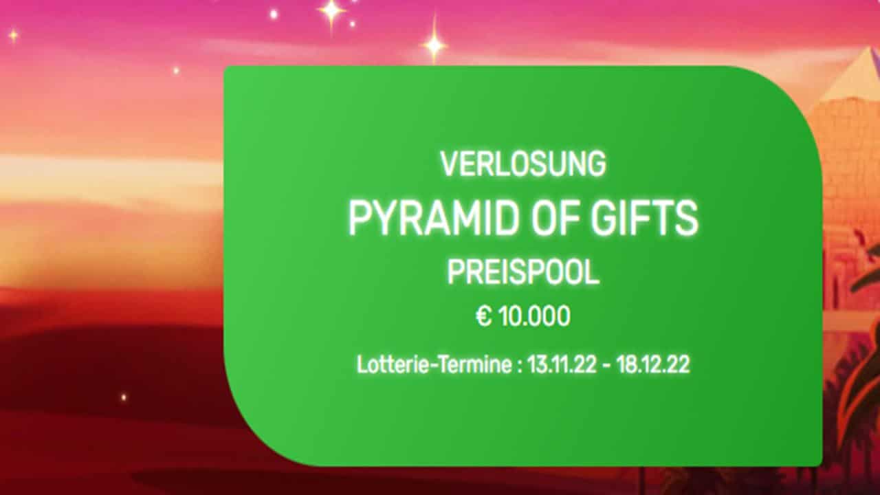Lucky Bird Pyramid of Gifts Verlosung